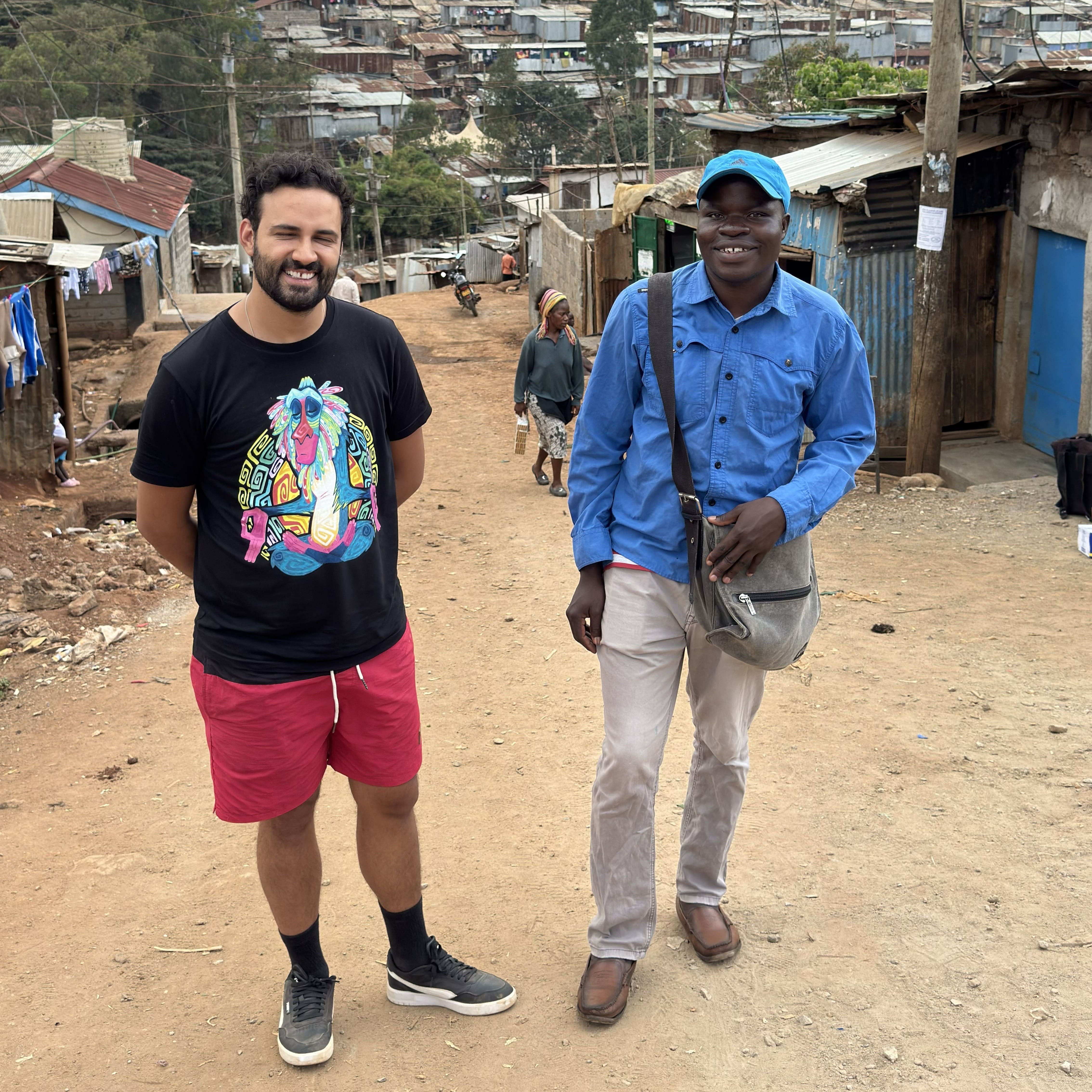 guide with tourist