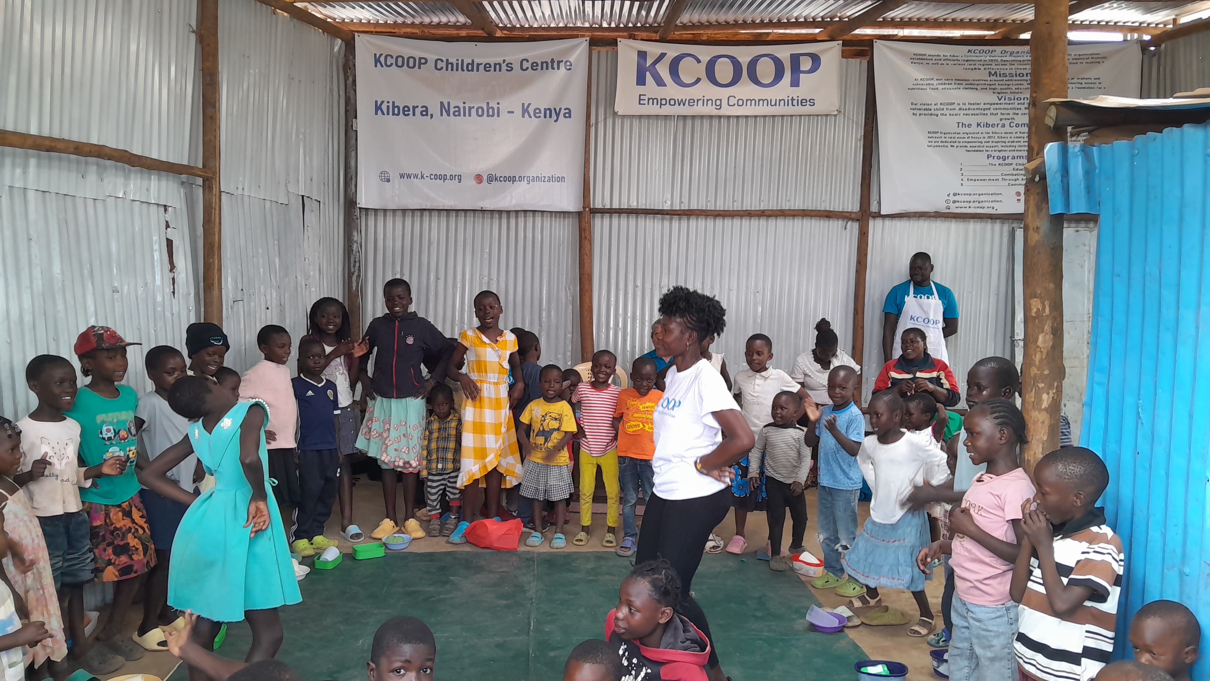 staff dancing with girl