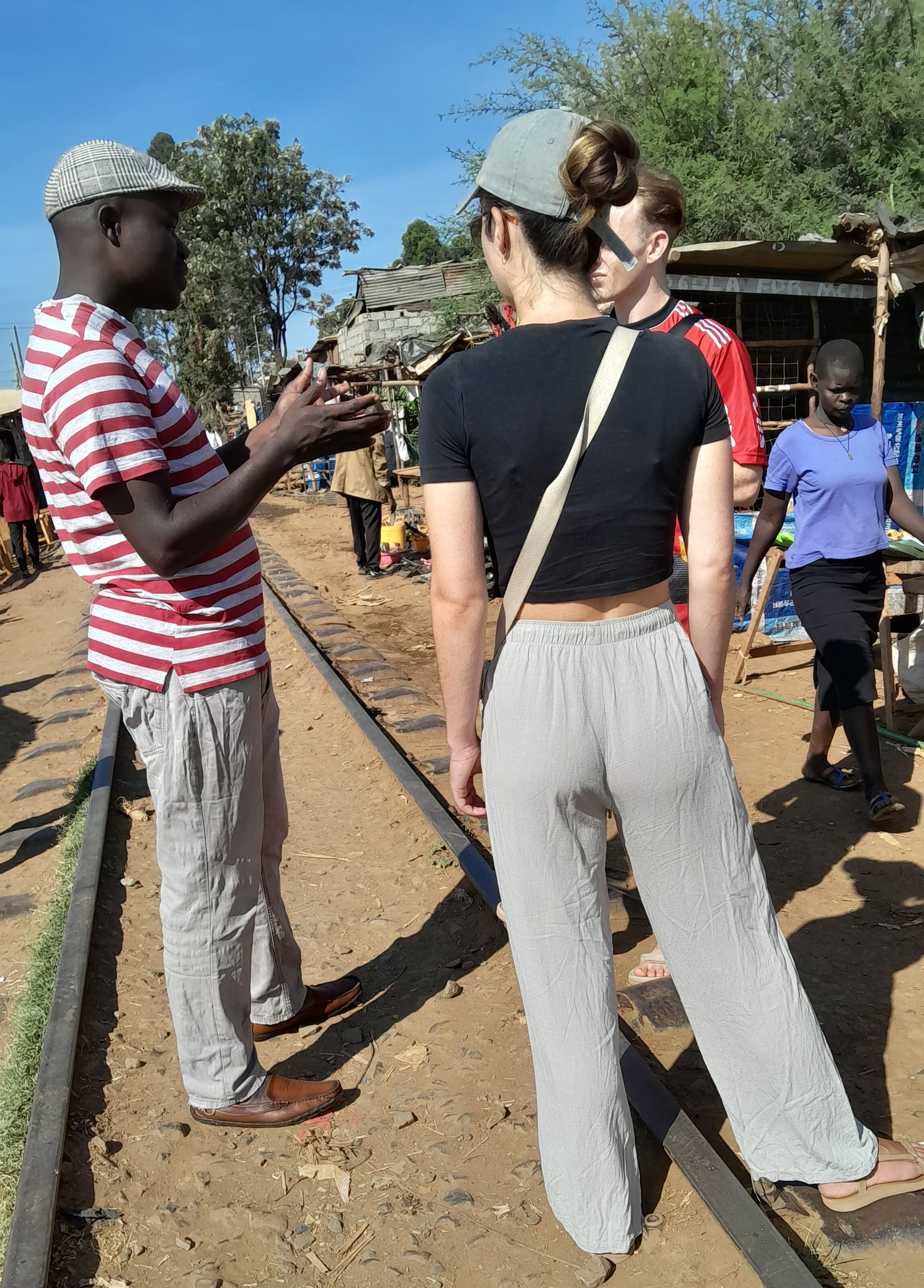 tourist with guide