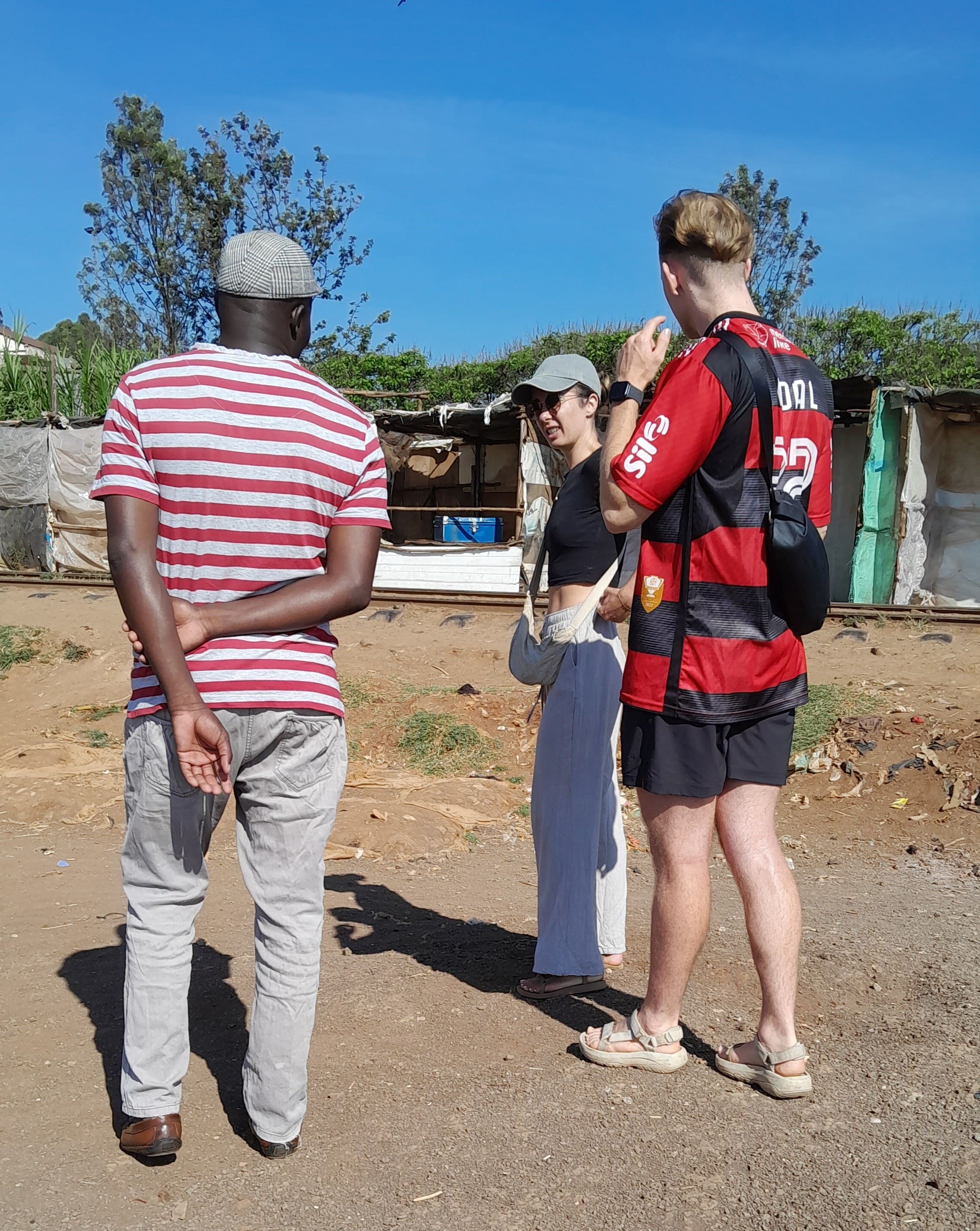 tourists with guise